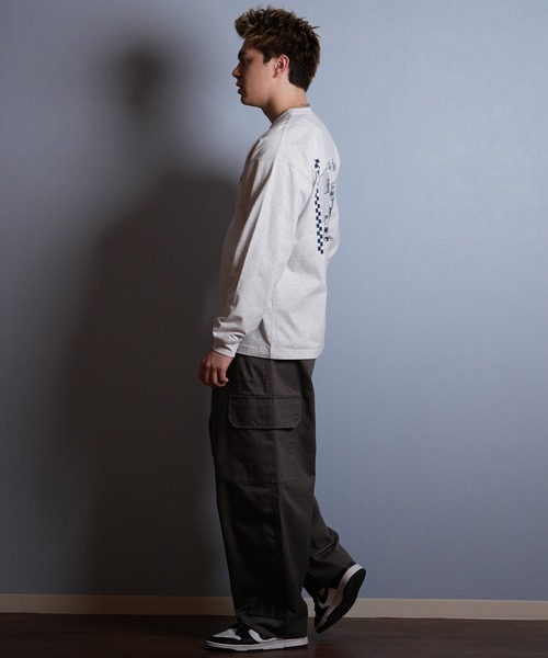 ムラサキスポーツ（ムラサキスポーツ）の「【ムラサキスポーツ限定】DEAR LAUREL/ディアローレル 長袖 Tシャツ ロンT バックプリント SURF GARDEN LONG SLEEVE T D25F-2201（Tシャツ/カットソー・メンズ・オレンジ/ヘザーグレー/ブラック・L/XL/M）」の14枚目の写真