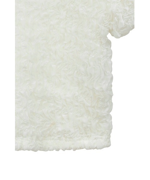CLANE クラネ W FACE SHIRRING CROPPED TOPS CLANE（クラネ）の「CLANE/クラネ/W FACE SHIRRING CROPPED TOPS