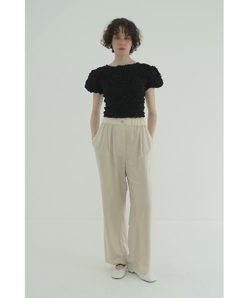 トップス CLANE W FACE SHIRRING CROPPED TOPS W FACE SHIRRING CROPPED TOPS｜TOPS(トップス)｜CLANE OFFICIAL
