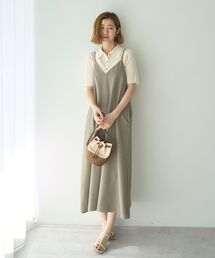 2wayレースアップキャミワンピース