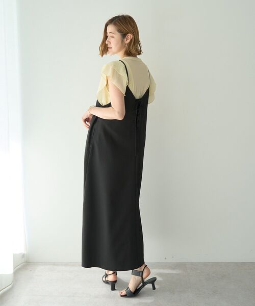 YECCA VECCA(イェッカヴェッカ)の「2wayレースアップキャミワンピース(ワンピース・レディース・ブラック/カーキ/ブルーグリーン・FREE)」の17枚目の写真