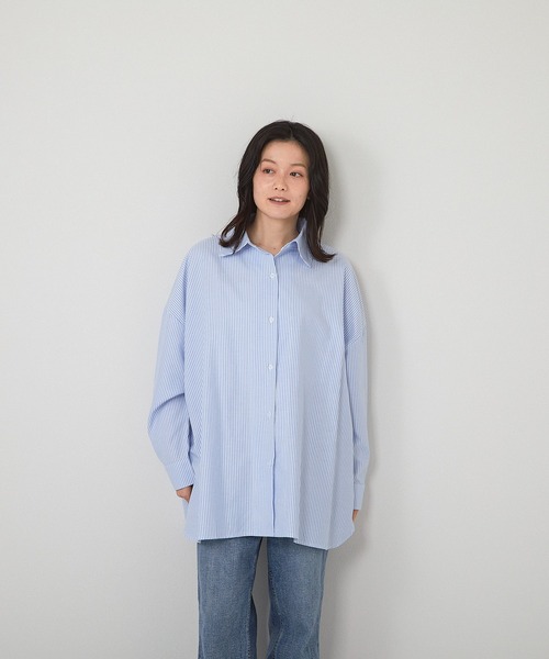 Plage/プラージュ ブラウス シャツ ストライプ オーバーサイズ ロング plage（プラージュ）の「【TRADITIONAL WEATHERWEAR】SP BIG