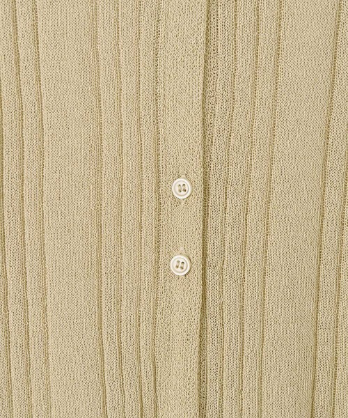 marjour(マージュール)の「SHEER POLO KNIT(カーディガン/ボレロ・レディース・ベージュ・M)」の10枚目の写真
