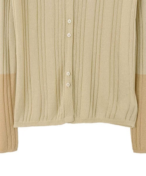 marjour(マージュール)の「SHEER POLO KNIT(カーディガン/ボレロ・レディース・ベージュ・M)」の11枚目の写真