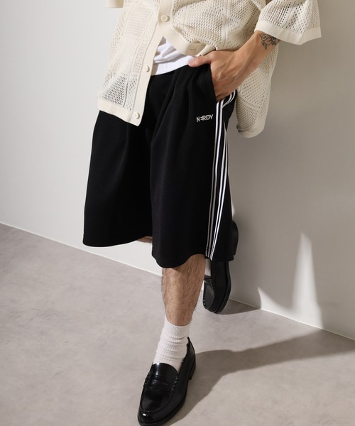 NERDY(ノルディ)の「NY バミューダ トラック パンツ(その他パンツ・メンズ・レッド/ホワイト/ブラック・SS/S/M/L)」の3枚目の写真