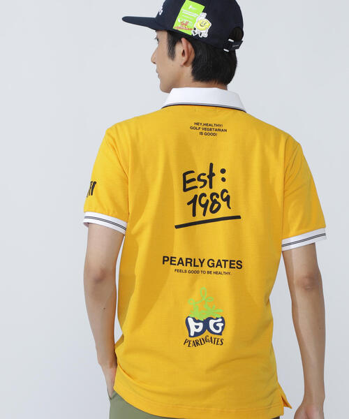 PEARLY GATES(パーリーゲイツ)の「【PEARLY GATES】Peチェックサッカー半袖ポロシャツ(ポロシャツ・メンズ・ホワイト/イエロー系その他3/ネイビー・MEDIUM/LARGE/X-LARGE)」の3枚目の写真