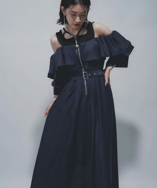 HARE（ハレ）の「2WAYジップオフショルワンピース(HARE)（ワンピース