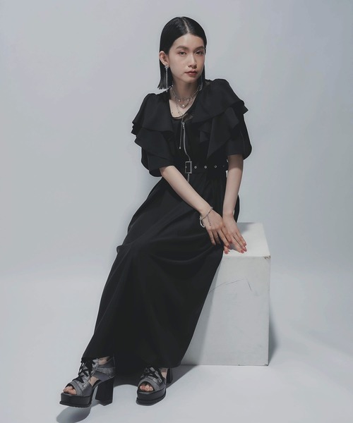 HARE（ハレ）の「2WAYジップオフショルワンピース(HARE)（ワンピース