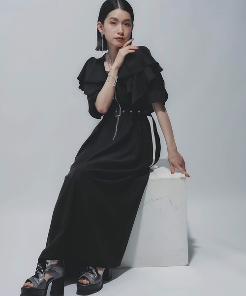 HARE（ハレ）の「2WAYジップオフショルワンピース(HARE)（ワンピース