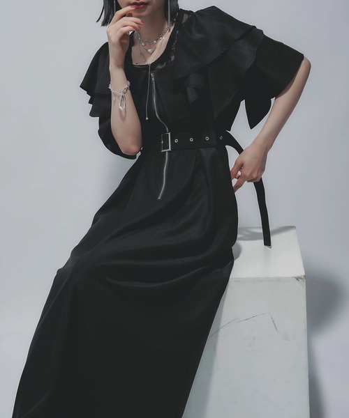 HARE（ハレ）の「2WAYジップオフショルワンピース(HARE)（ワンピース