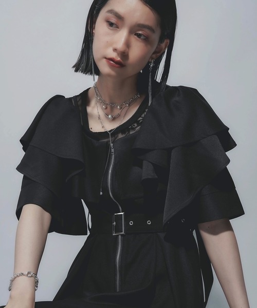 HARE（ハレ）の「2WAYジップオフショルワンピース(HARE)（ワンピース