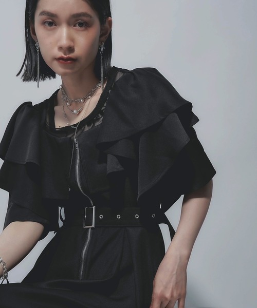 HARE（ハレ）の「2WAYジップオフショルワンピース(HARE)（ワンピース