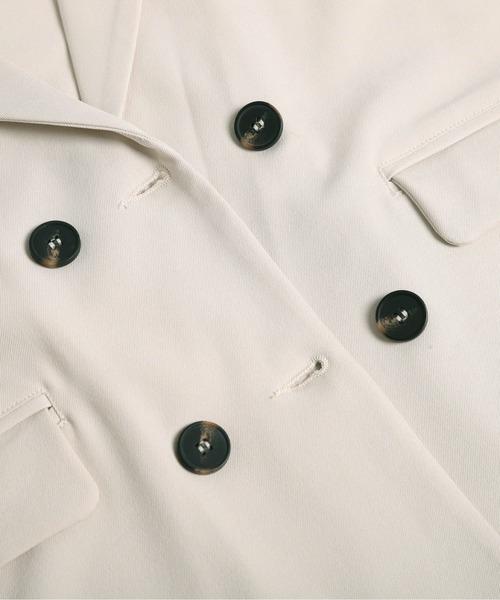 La-gemme（ラジェム）の「ハーフスリーブジャケット（その他アウター・レディース・グレー/オフホワイト/ブラック/グレイッシュベージュ/ベージュ・フリー）」の11枚目の写真