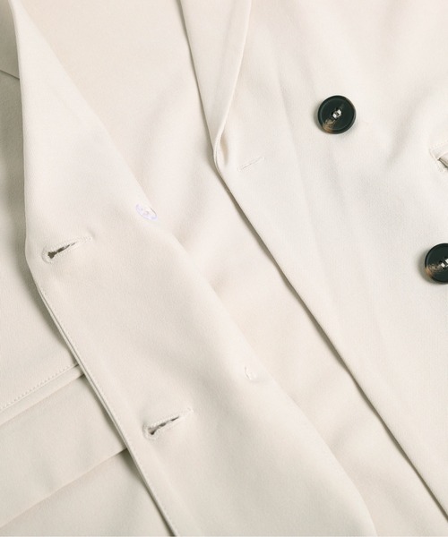 La-gemme（ラジェム）の「ハーフスリーブジャケット（その他アウター・レディース・グレー/オフホワイト/ブラック/グレイッシュベージュ/ベージュ・フリー）」の10枚目の写真