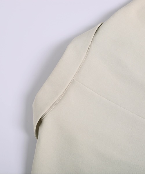 La-gemme（ラジェム）の「ハーフスリーブジャケット（その他アウター・レディース・グレー/オフホワイト/ブラック/グレイッシュベージュ/ベージュ・フリー）」の8枚目の写真