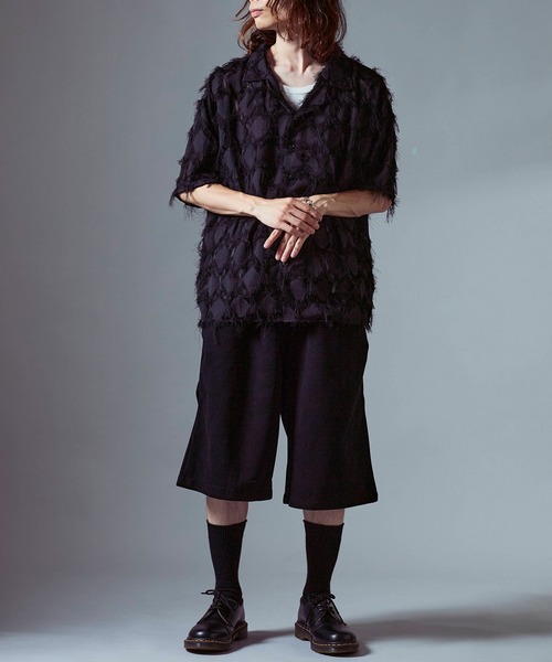 Theater code(シアターコード)の「Wide Silhouette Sweatshirt Half Pants / ワイドシルエット スウェットハーフパンツ(スウェットパンツ・メンズ・ダークグレー/アッシュ/ブラック・M/L)」の20枚目の写真