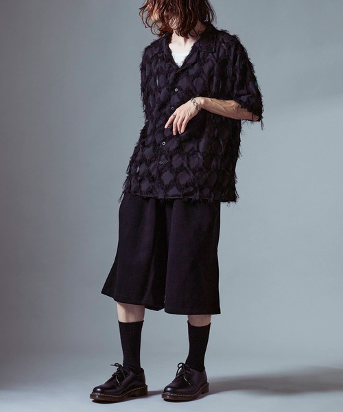 Theater code(シアターコード)の「Wide Silhouette Sweatshirt Half Pants / ワイドシルエット スウェットハーフパンツ(スウェットパンツ・メンズ・ダークグレー/アッシュ/ブラック・M/L)」の21枚目の写真