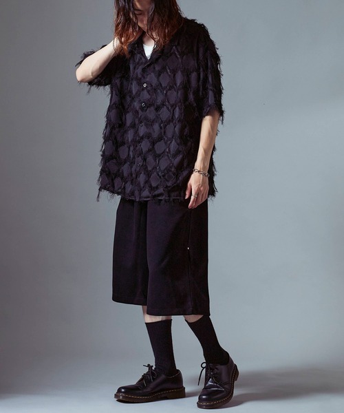Theater code(シアターコード)の「Wide Silhouette Sweatshirt Half Pants / ワイドシルエット スウェットハーフパンツ(スウェットパンツ・メンズ・ダークグレー/アッシュ/ブラック・M/L)」の22枚目の写真
