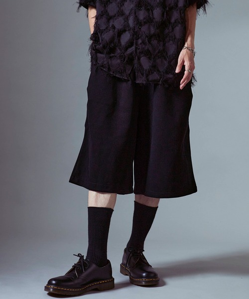 Theater code(シアターコード)の「Wide Silhouette Sweatshirt Half Pants / ワイドシルエット スウェットハーフパンツ(スウェットパンツ・メンズ・ダークグレー/アッシュ/ブラック・M/L)」の15枚目の写真