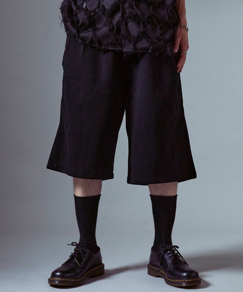 Theater code(シアターコード)の「Wide Silhouette Sweatshirt Half Pants / ワイドシルエット スウェットハーフパンツ(スウェットパンツ・メンズ・ダークグレー/アッシュ/ブラック・M/L)」の13枚目の写真