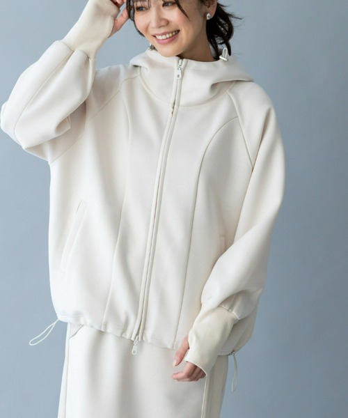 セール】UNDOVE【SMART ECO JERSEY】ダブルジップ切替パーカー