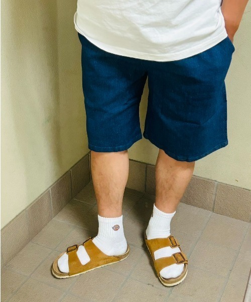 B'day(ビーデイ)の「デニムショートパンツ スーパーストレッチ(デニムパンツ・メンズ・インディゴブルー/ダークインディゴブルー・X-LARGE/LARGE/MEDIUM)」の1枚目の写真