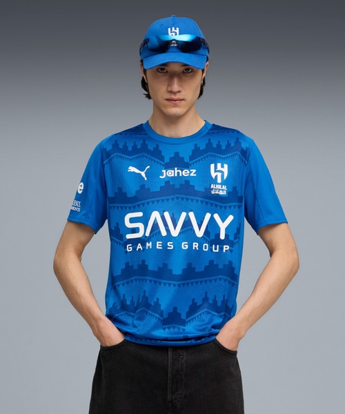 PUMA(プーマ)の「PUMA プーマ メンズ 2025-26 アルヒラル ホーム レプリカ 半袖 ユニフォーム(Tシャツ/カットソー・メンズ・ブルー・SMALL/X-LARGE/MEDIUM/LARGE/X-SMALL)」の1枚目の写真