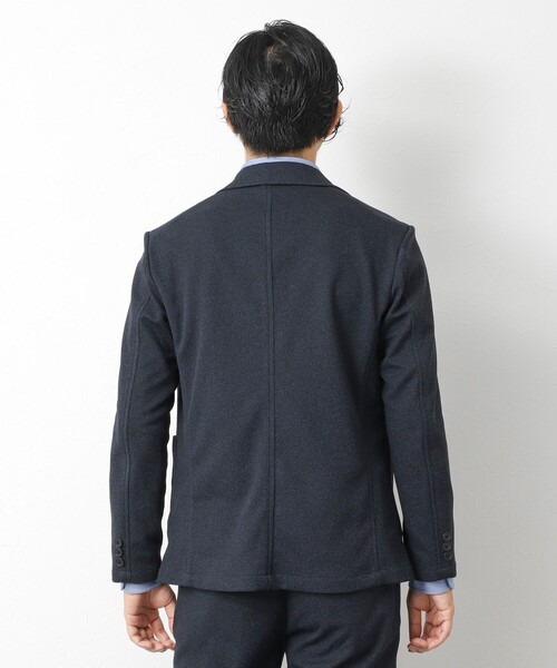 NOLLEY’S（ノーリーズ）の「《ビジカジ/セットアップ対応》【尾州】先染めハニカムイージーJK 25AW（テーラードジャケット・メンズ・グレー/ネイビー/ダークブラウン/ブラック・S/M/L/XL/XXL）」の10枚目の写真