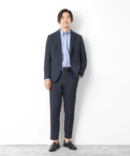 NOLLEY’S（ノーリーズ）の「《ビジカジ/セットアップ対応》【尾州】先染めハニカムイージーJK 25AW（テーラードジャケット・メンズ・グレー/ネイビー/ダークブラウン/ブラック・S/M/L/XL/XXL）」の13枚目の写真