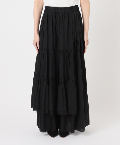 EVERYDAY I LIKE.(エヴリディアイライク)の「*Dramatic Wrap Skirt(スカート・レディース・ブラウン/ブラック・36/38)」の12枚目の写真