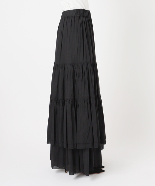 EVERYDAY I LIKE.(エヴリディアイライク)の「*Dramatic Wrap Skirt(スカート・レディース・ブラウン/ブラック・36/38)」の15枚目の写真