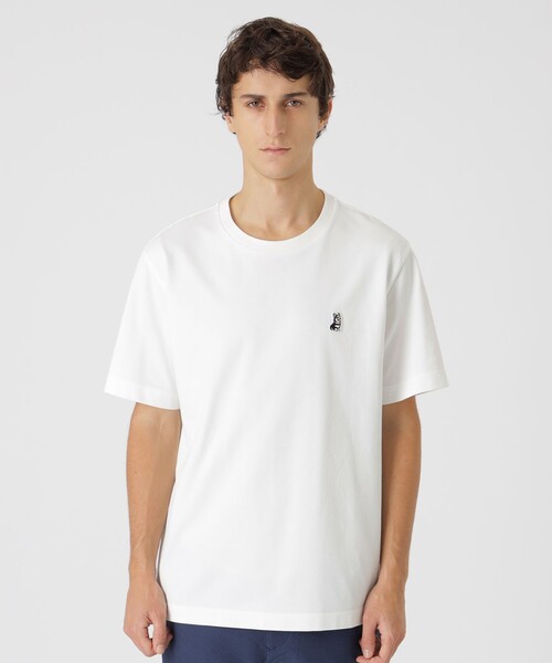 BLACK LABEL CRESTBRIDGE（ブラックレーベル・クレストブリッジ）の「【一部店舗限定】ブリティッシュコーギーワッペンTシャツ（Tシャツ/カットソー・メンズ・ネイビー/グリーン系その他2/ブラック/オフホワイト・L/M/S/XL）」の2枚目の写真