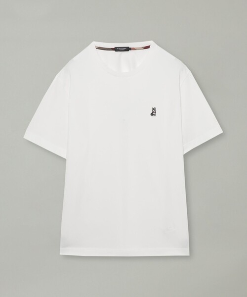 BLACK LABEL CRESTBRIDGE（ブラックレーベル・クレストブリッジ）の「【一部店舗限定】ブリティッシュコーギーワッペンTシャツ（Tシャツ/カットソー・メンズ・ネイビー/グリーン系その他2/ブラック/オフホワイト・L/M/S/XL）」の9枚目の写真