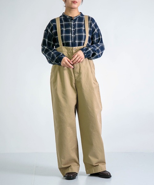 D.M.G. / ディーエムジー] 高密度チノクロス サスペンダーワーク