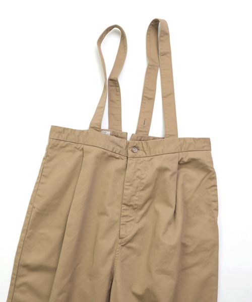 D.M.G.（ドミンゴ）の「[D.M.G. / ディーエムジー] 高密度チノクロス サスペンダーワークトラウザー（サロペット/オーバーオール・レディース・オリーブ/ベージュ・M）」の11枚目の写真
