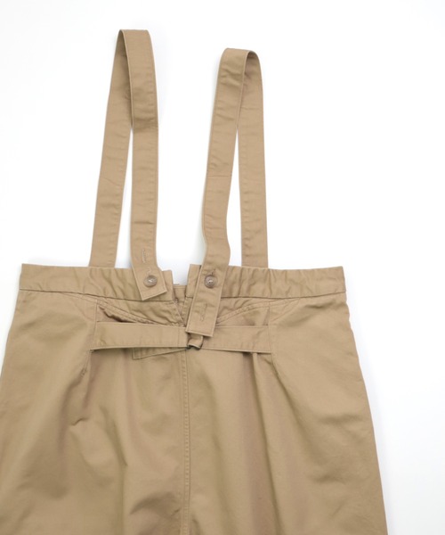 D.M.G.（ドミンゴ）の「[D.M.G. / ディーエムジー] 高密度チノクロス サスペンダーワークトラウザー（サロペット/オーバーオール・レディース・オリーブ/ベージュ・M）」の13枚目の写真