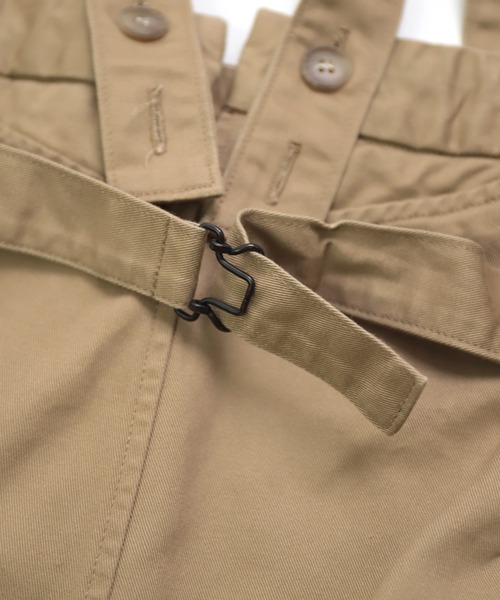 D.M.G.（ドミンゴ）の「[D.M.G. / ディーエムジー] 高密度チノクロス サスペンダーワークトラウザー（サロペット/オーバーオール・レディース・オリーブ/ベージュ・M）」の15枚目の写真