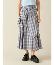 FURFUR | シャツドッキングチェックスカート(スカート)
