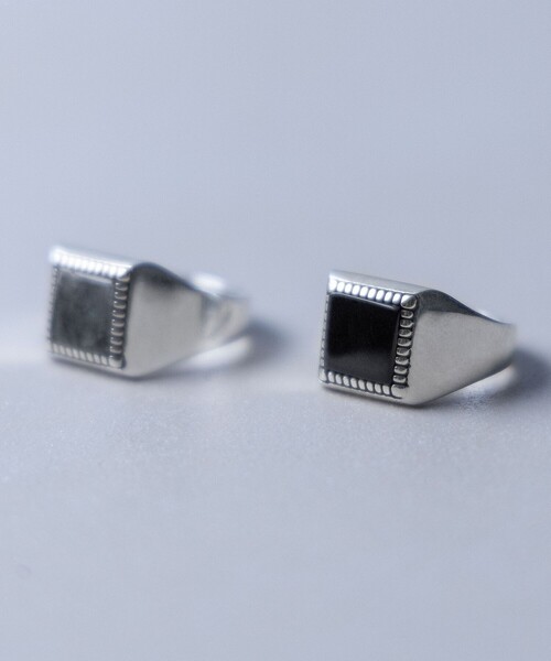 XOLO(ショロ)の「<XOLO × monkey time>ストーン リング(リング・メンズ・グレー系/ブラック・L/M)」の9枚目の写真