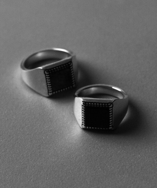 XOLO(ショロ)の「<XOLO × monkey time>ストーン リング(リング・メンズ・グレー系/ブラック・L/M)」の11枚目の写真