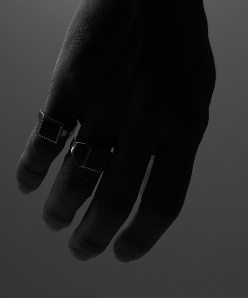 XOLO(ショロ)の「<XOLO × monkey time>ストーン リング(リング・メンズ・グレー系/ブラック・L/M)」の14枚目の写真