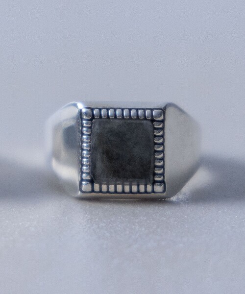 XOLO(ショロ)の「<XOLO × monkey time>ストーン リング(リング・メンズ・グレー系/ブラック・L/M)」の16枚目の写真