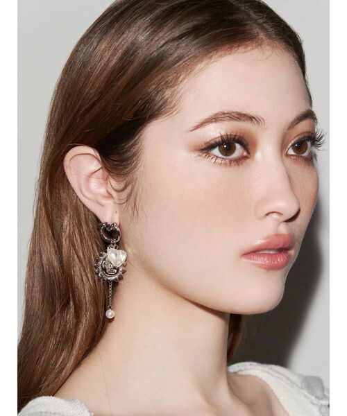 EVRIS（エヴリス）の「CLEAR HEART SUNNY ピアス（ピアス（両耳用）・レディース・ゴールド/シルバー・FREE）」の15枚目の写真