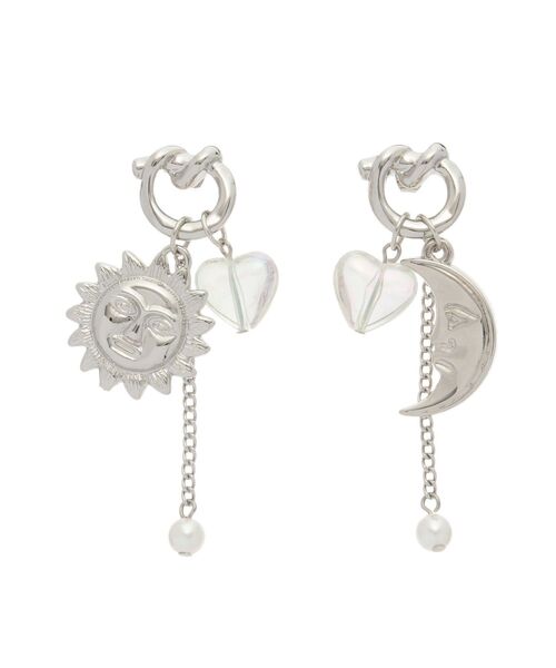 EVRIS（エヴリス）の「CLEAR HEART SUNNY ピアス（ピアス（両耳用）・レディース・ゴールド/シルバー・FREE）」の10枚目の写真