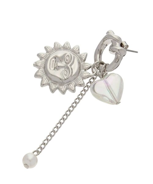 EVRIS（エヴリス）の「CLEAR HEART SUNNY ピアス（ピアス（両耳用）・レディース・ゴールド/シルバー・FREE）」の8枚目の写真