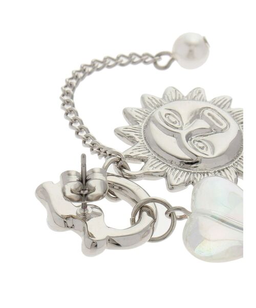 EVRIS（エヴリス）の「CLEAR HEART SUNNY ピアス（ピアス（両耳用）・レディース・ゴールド/シルバー・FREE）」の7枚目の写真