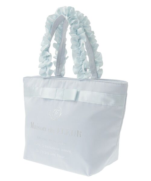 Maison de FLEUR（メゾンドフルール）の「ブランドロゴフリルハンドルトートSバッグ（トートバッグ・レディース・ライトピンク/ライトブルー/ピンク/ブラック・FREE）」の9枚目の写真