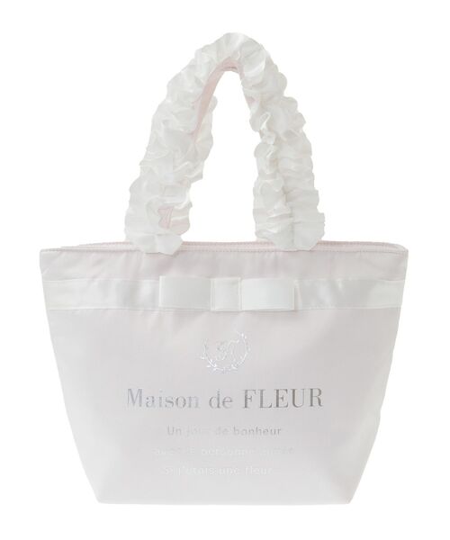 Maison de FLEUR（メゾンドフルール）の「ブランドロゴフリルハンドルトートSバッグ（トートバッグ・レディース・ライトピンク/ライトブルー/ピンク/ブラック・FREE）」の19枚目の写真
