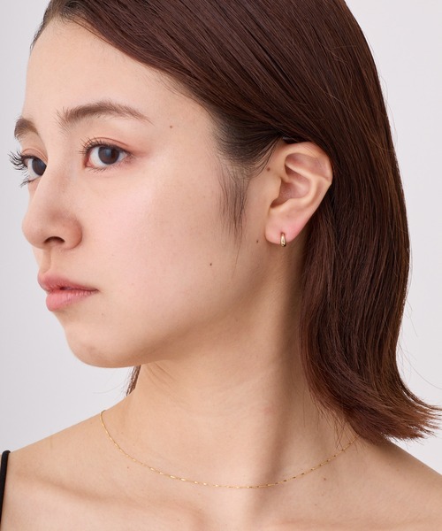 CALIN STANDARD(カリンスタンダード)の「◆金属アレルギー対応◆◆made in japan◆【純金厚メッキ】 スリムドロップ 極小ミニマル ループフィットイヤリング(イヤリング・レディース・ゴールド/ピンクゴールド/シルバー・FREE)」の6枚目の写真