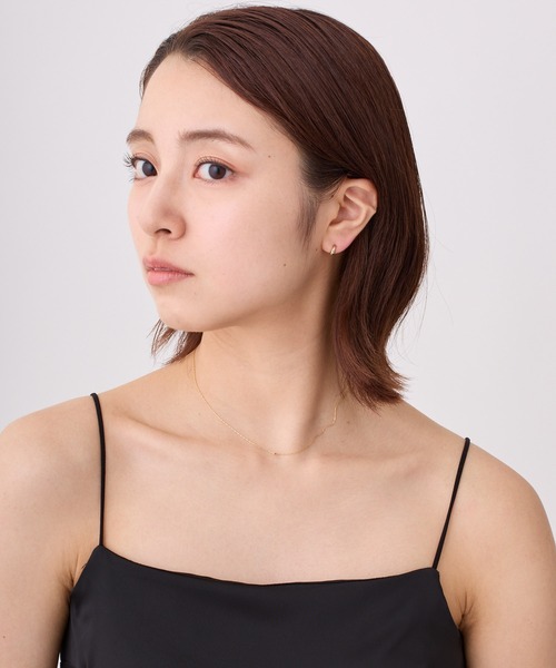 CALIN STANDARD(カリンスタンダード)の「◆金属アレルギー対応◆◆made in japan◆【純金厚メッキ】 スリムドロップ 極小ミニマル ループフィットイヤリング(イヤリング・レディース・ゴールド/ピンクゴールド/シルバー・FREE)」の11枚目の写真